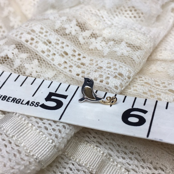 Sterling silver bird earrings - Picture 2 of 2